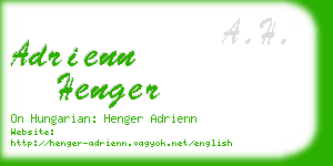 adrienn henger business card